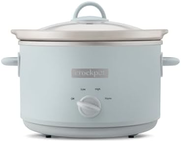 4.5 Quart Manual Slow Cooker – Macaroon Blue - Curated Catalog J6