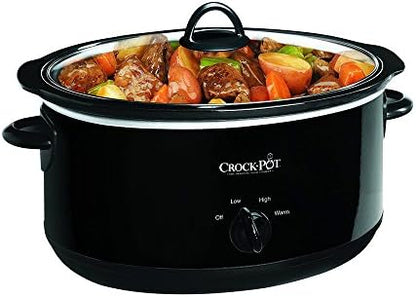 8 Quart Manual Slow Cooker – Black - Curated Catalog C0