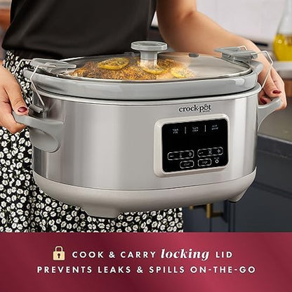 7 Quart Programmable Cook & Carry Slow Cooker - Curated Catalog A4