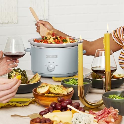 4.5 Quart Manual Slow Cooker – Macaroon Blue - Curated Catalog J6