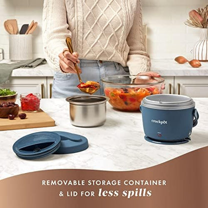 Electric Lunch Box Food Warmer 20oz – Faded Blue - Curated Catalog I3