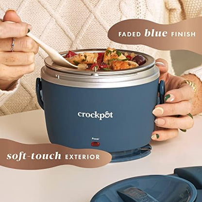 Electric Lunch Box Food Warmer 20oz – Faded Blue - Curated Catalog I3