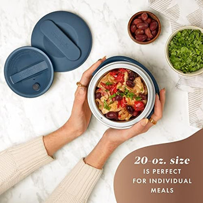 Electric Lunch Box Food Warmer 20oz – Faded Blue - Curated Catalog I3