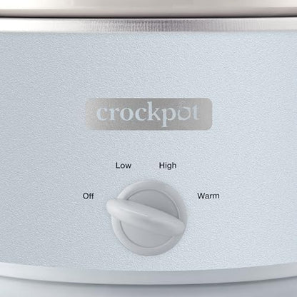 4.5 Quart Manual Slow Cooker – Macaroon Blue - Curated Catalog J6