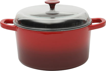 3 Quart Enameled Cast Iron Dutch Oven – Aqua - Curated Catalog P2