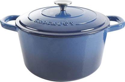 3 Quart Enameled Cast Iron Dutch Oven – Aqua - Curated Catalog P4