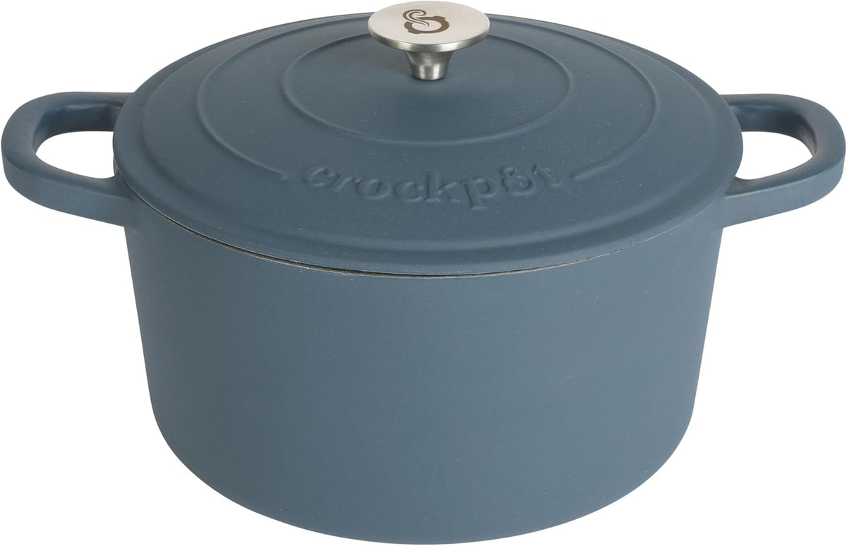 3 Quart Enameled Cast Iron Dutch Oven – Aqua - Curated Catalog P2
