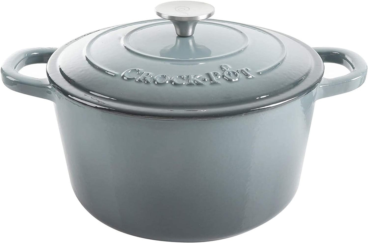 3 Quart Enameled Cast Iron Dutch Oven – Aqua - Curated Catalog P2